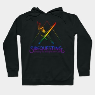 Sidequesting Gay Pride Front Back Hoodie